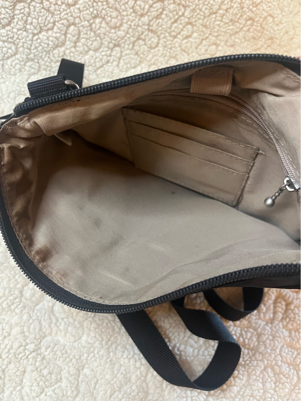 Baggallini Black Crossbody Organizer Bag RFID Travel Purse - Picture 6 of 6